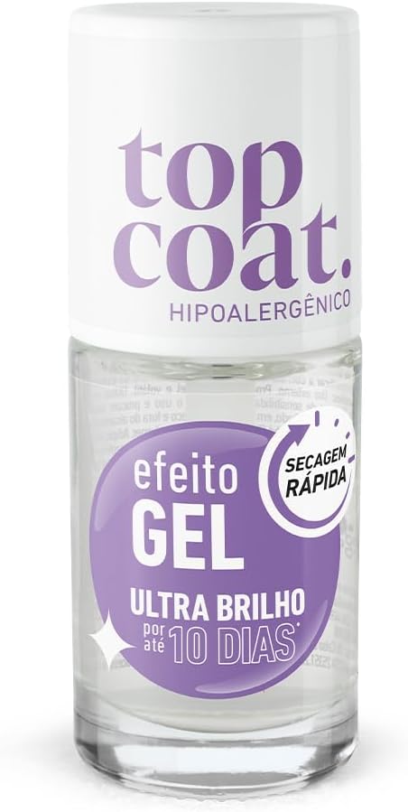 Top Coat Efeito Gel Incolor BLANT 8,5 mL