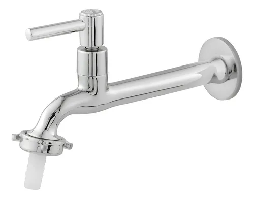 Torneira Longa Parede Tanque Lavanderia Metal - Comparador Fiel