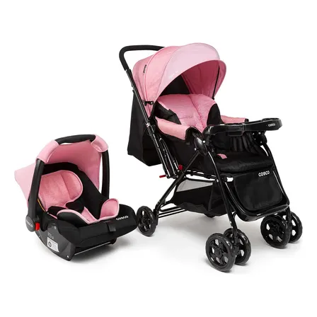 Análise: Travel System Cosco Kids Reverse Rosa Rajado