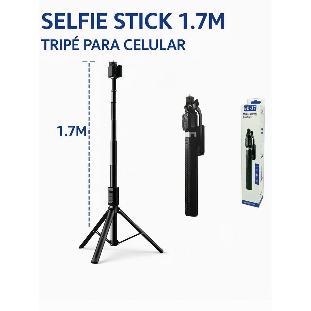 Tripé Bastão Selfie 1,7m com Controle Remoto - Vale a Pena?