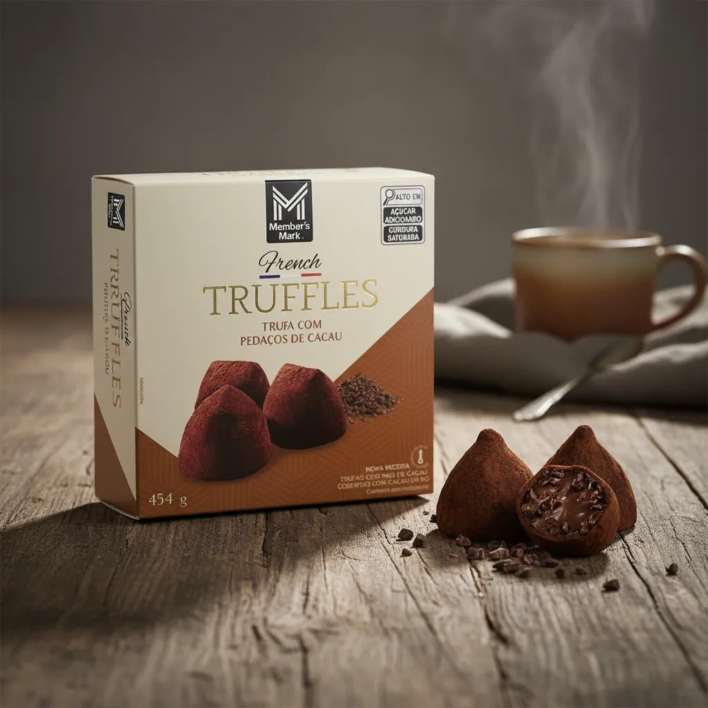 Trufas Francesas com Pedaços de Cacau Member's Mark 454g: O Melhor Custo-Benefício Importado?