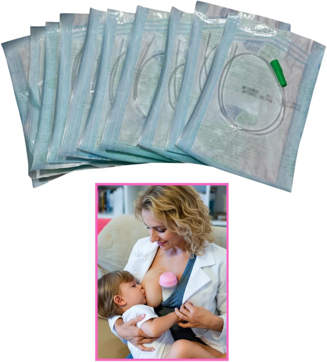 Kit 10 Tubos Extensores para Relactação e Amamentação Sonda N. 4