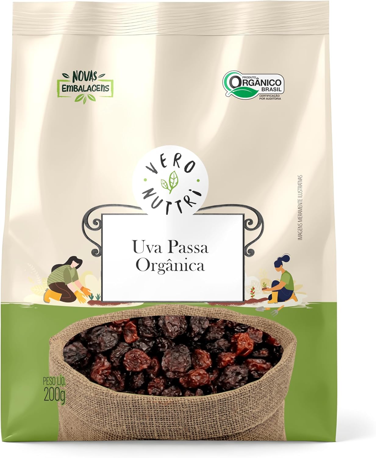 Uva Passa Orgânica 200g Vero Nuttri