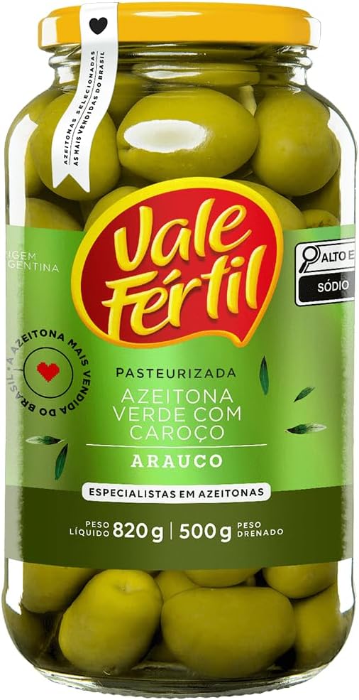 Vale Fértil Azeitona Verde com Caroço Vidro 500g: Vale a Pena?