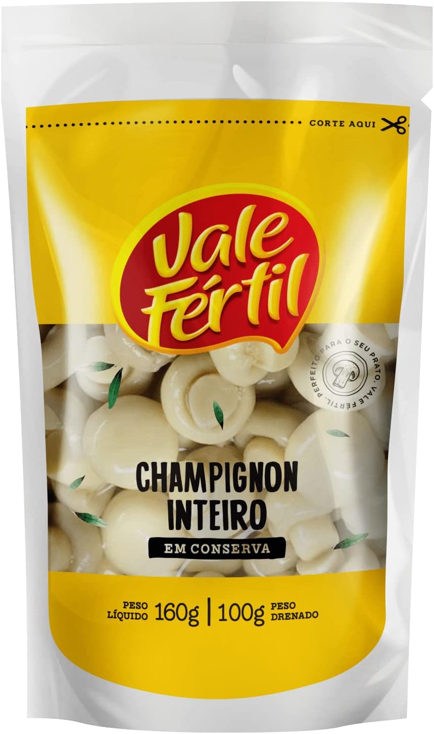 Vale Fértil Cogumelo Champignon Inteiro Sachê 160g