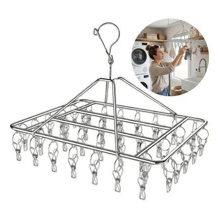 Varal Inox Suspenso com 40 Prendedores: Eficiência e Durabilidade