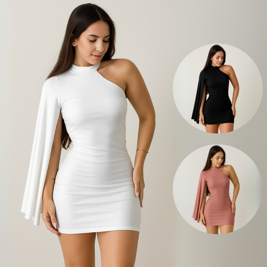 Vestido Feminino Nula Manga Suplex Premium Moda Gringa