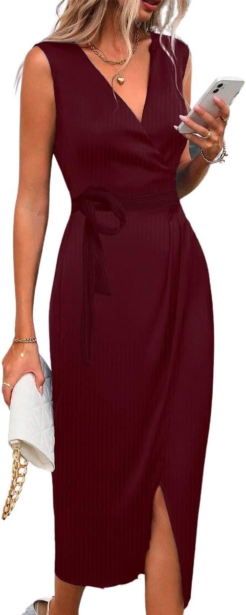 Vestido Midi Envelope Transpassado Canelado: Versatilidade em 3 Formas