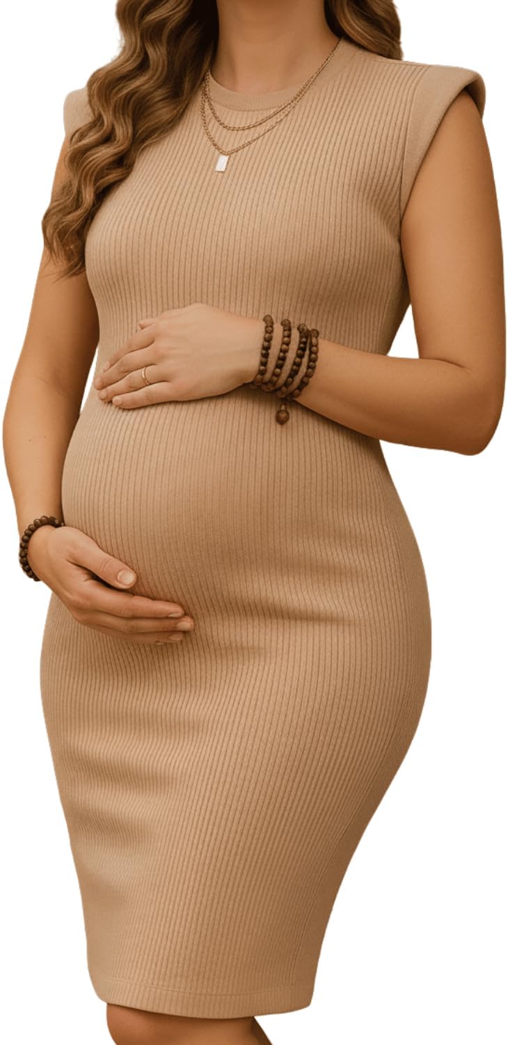 Vestido Midi Gestante Muscle Tee: Elegância e Conforto para a Gravidez