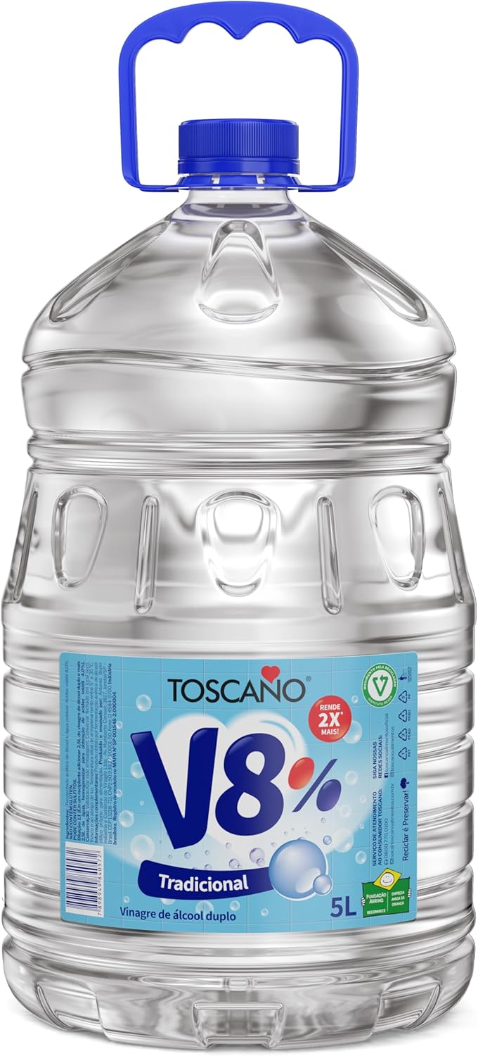 Vinagre Toscano V8% Tradicional 5L: Economia e Rendimento