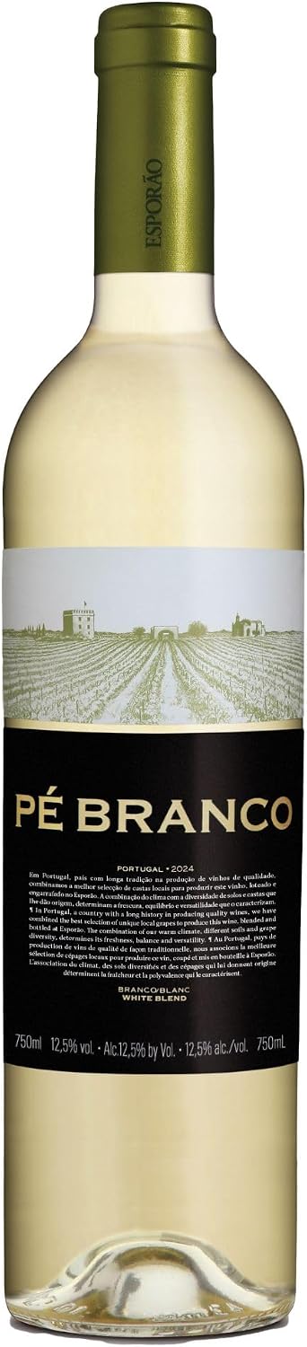 Vinho Pé Branco Esporão 750ml Portugal Garrafa de Vinho Pé Branco Esporão de 750ml com rótulo minimalista em fundo neutro