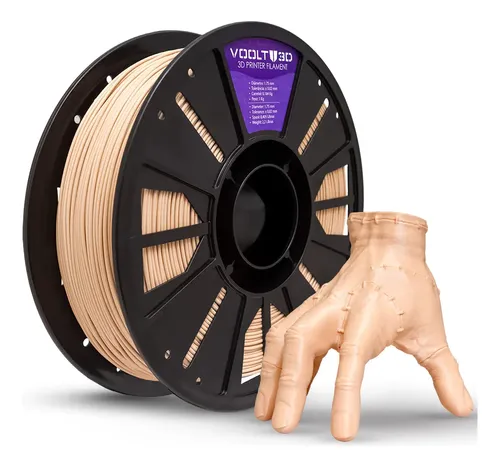 Voolt3d PLA Filamento 1.75mm Premium 1kg - Cor Bege Caucasiano