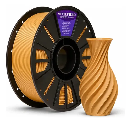 Análise: Filamento Voolt3d PLA Premium 1.75mm 1kg Marrom Caramelo
