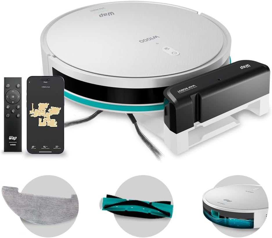 WAP ROBOT W1000: Robô Aspirador com Mapeamento e Alexa