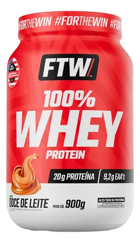 Whey Protein 100% Concentrado FTW 900g Doce de Leite