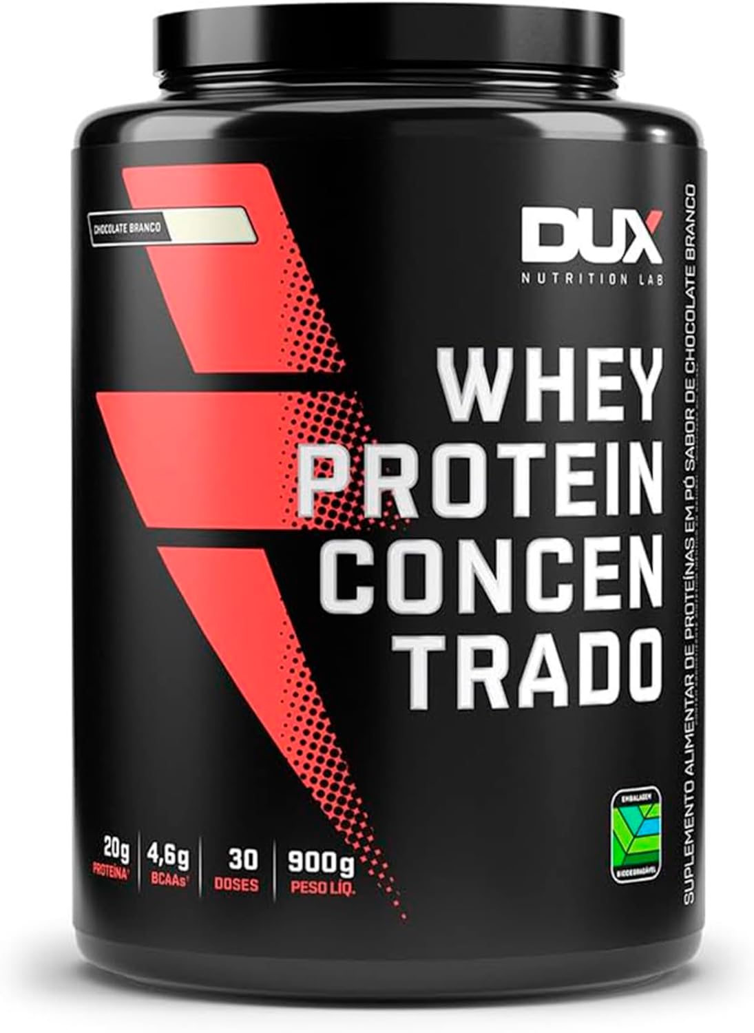 Review: Whey Protein Concentrado Dux Nutrition (900g) Chocolate Branco
