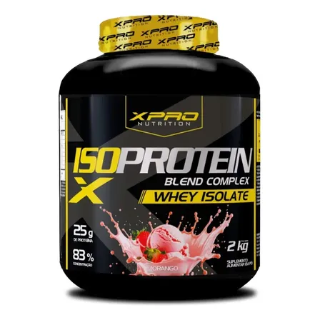 Whey Protein Iso Blend Complex Morango 2kg - XPro Nutrition