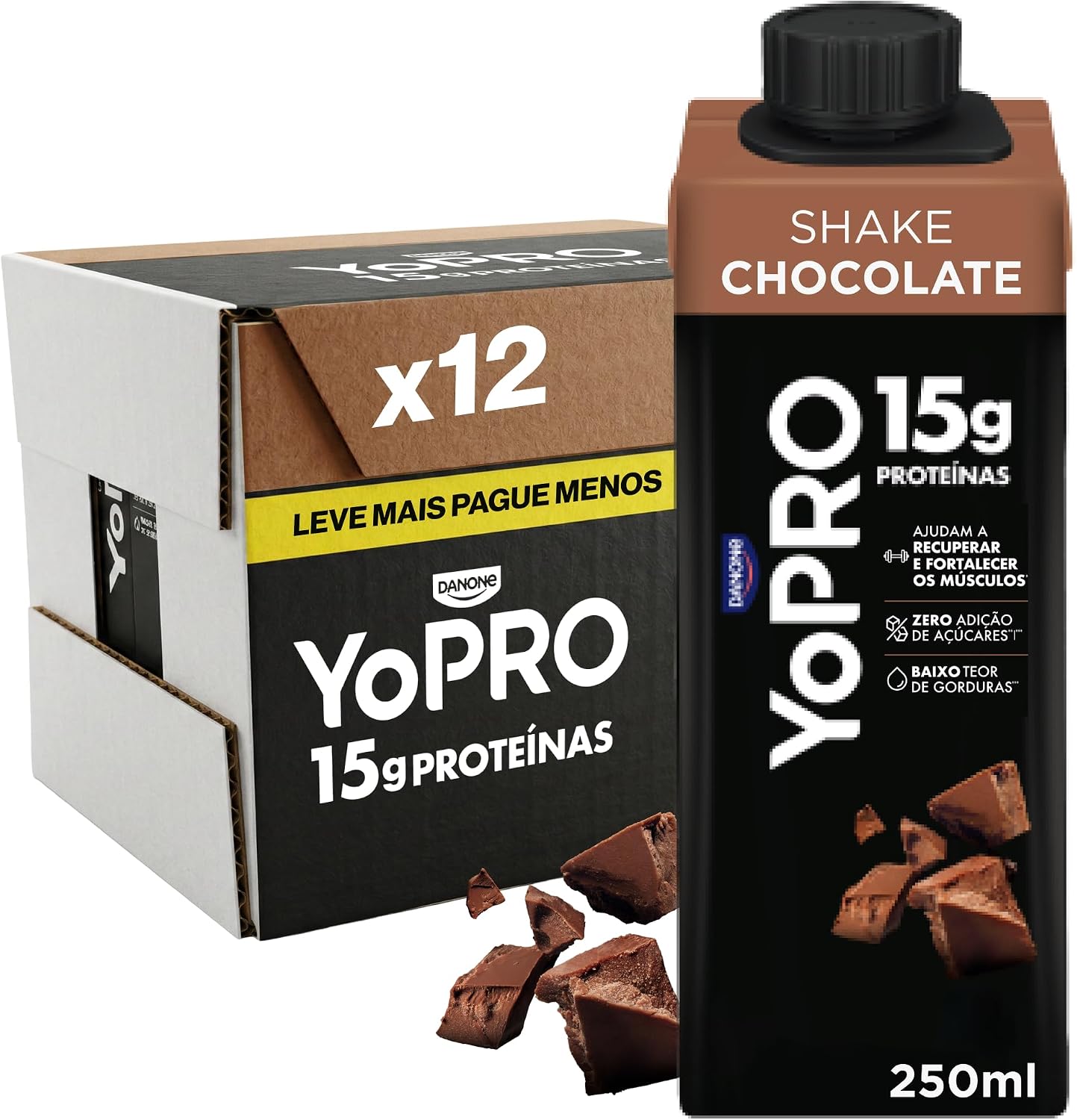 YoPRO Chocolate 15g Proteína: Vale a pena o pack com 12 unidades?