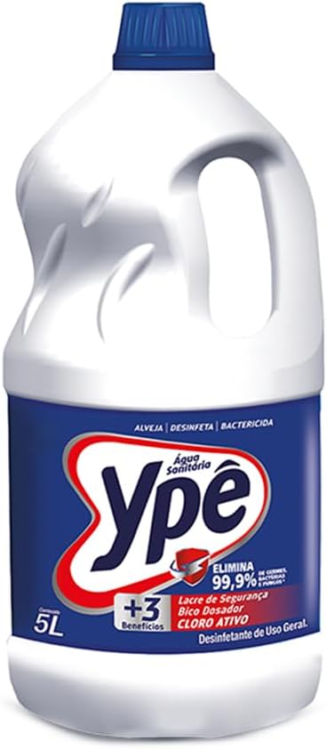 Ypê Água Sanitária 5L: Eficiência na Limpeza e Desinfecção
