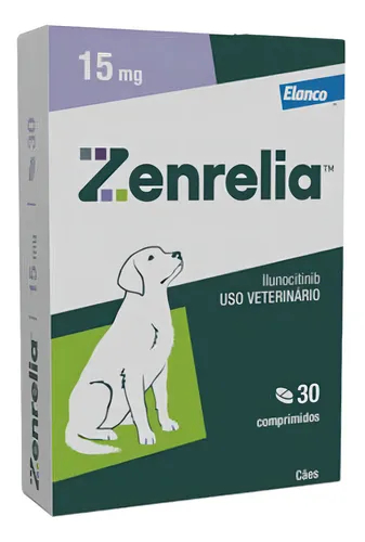 Zenrelia Tab 15mg Elanco: Tratamento para Dermatite em Cães com 30 Comprimidos