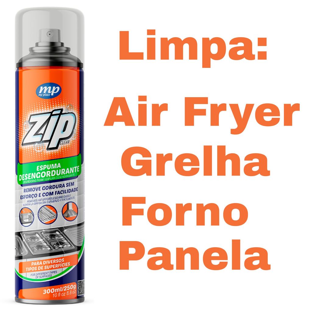 Zip Clean Espuma Limpa Gordura 300ml: Vale a pena?